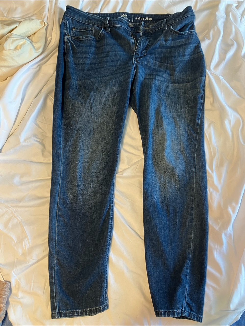 Lee Women's Skinny Jeans in Dark Blue Wash